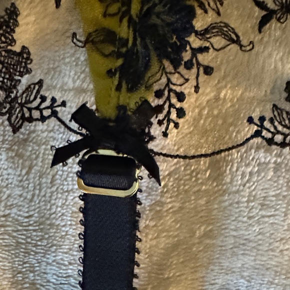 Dita Von Teese Hustler Hollywood green and Black Lace Garter Belt - Picture 10 of 11